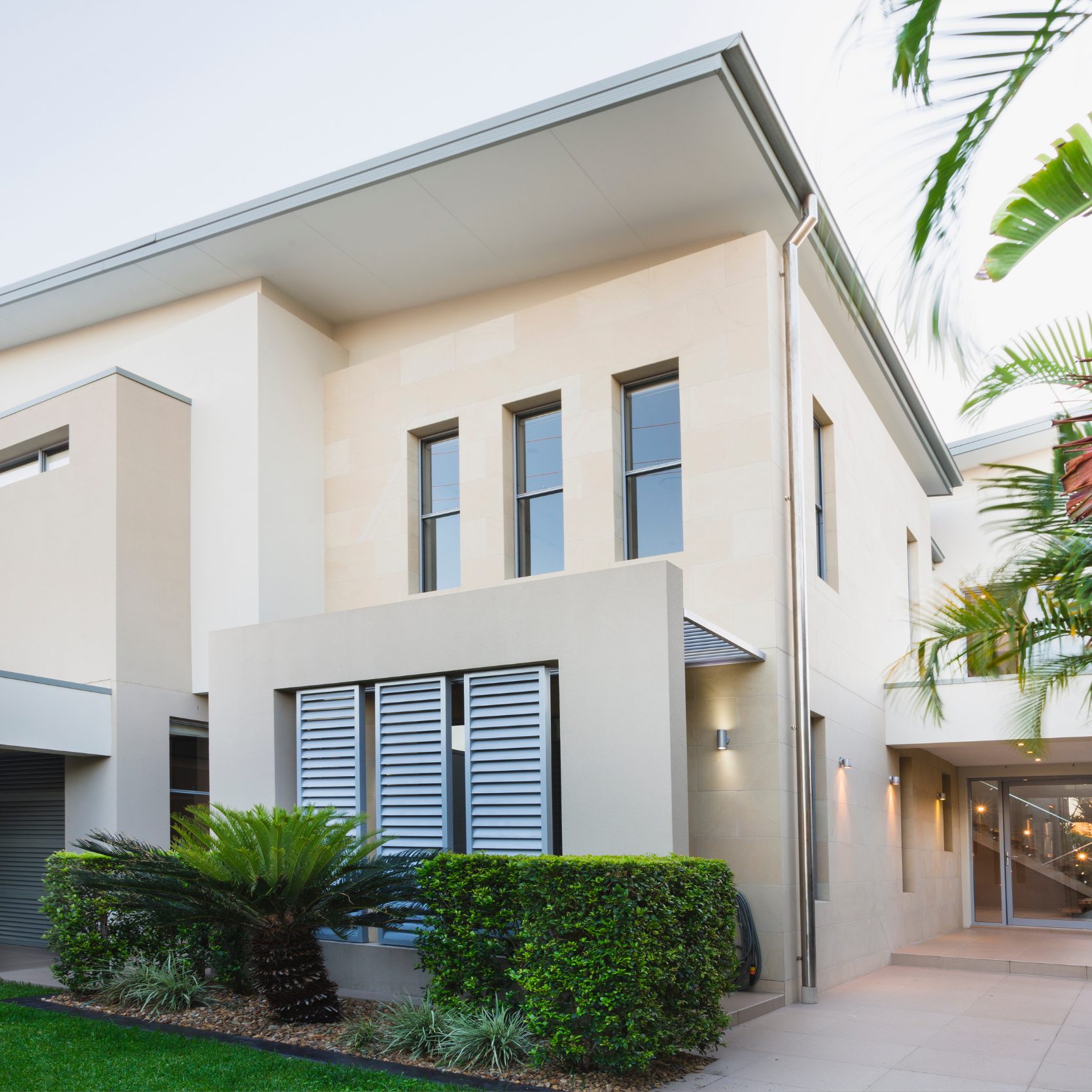 Outside view of a big house
